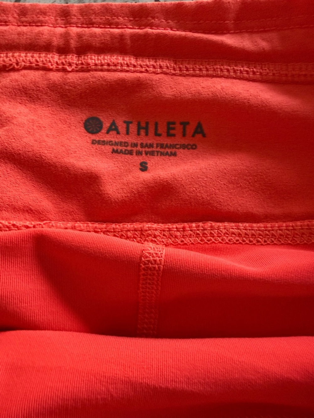 NWT Athleta Action Skort with Side Pockets - Bright Coral - Picture 8 of 9